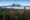 Mountain view and valleys in full bloom in Pacific Northwest
