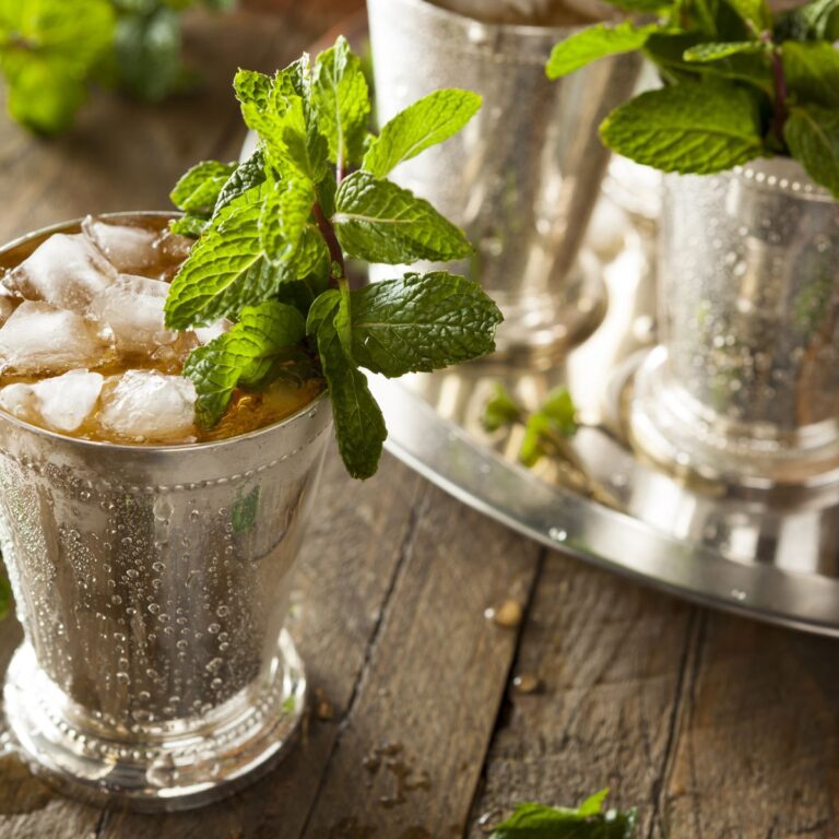 A refreshing Mint Julep cocktail