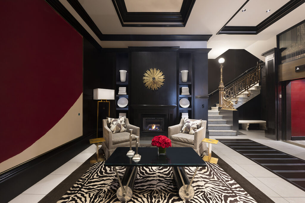 XV Beacon Hotel, Boston, MA, USA, lobby with Historic Elevator a