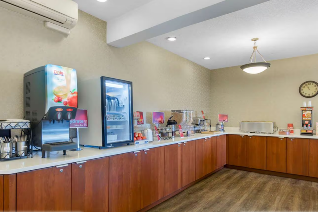 Hotel breakfast buffet