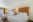 Hotel guest room with 2 beds
