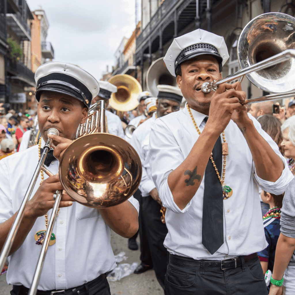 Band playing in New Orleans