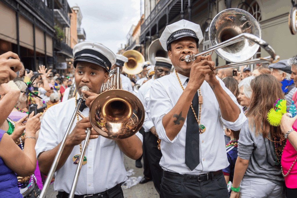 Band playing in New Orleans