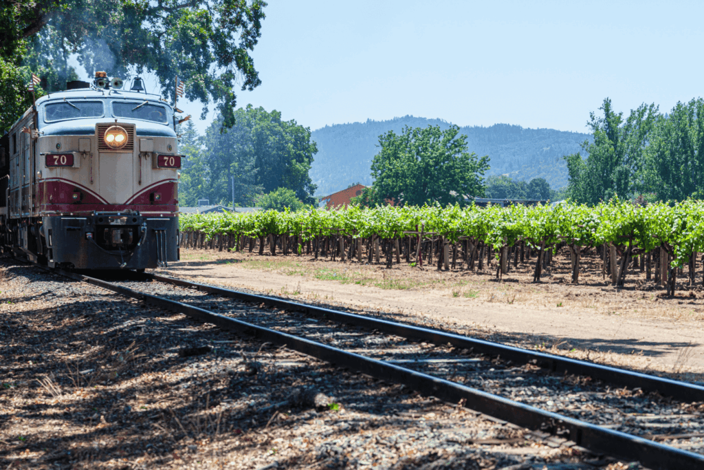 Napa Valley Wine Train in Napa Valley, California