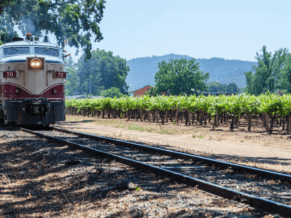 Napa Valley Wine Train in Napa Valley, California