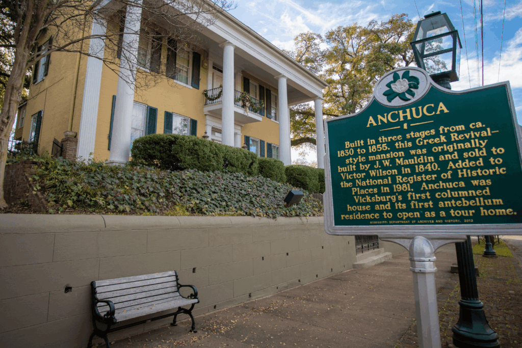 Anchuca Mansion in Vicksberg, Mississippi