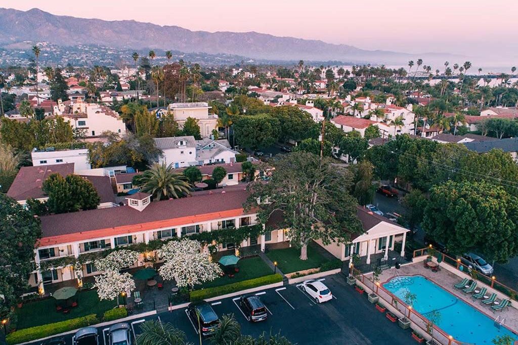 Hotel aerial view