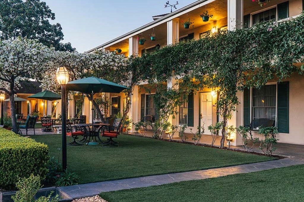 Hotel patio