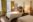 Hotel guest room with 2 beds