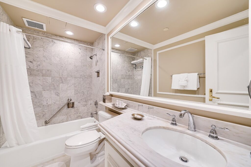 Guest room bathroom