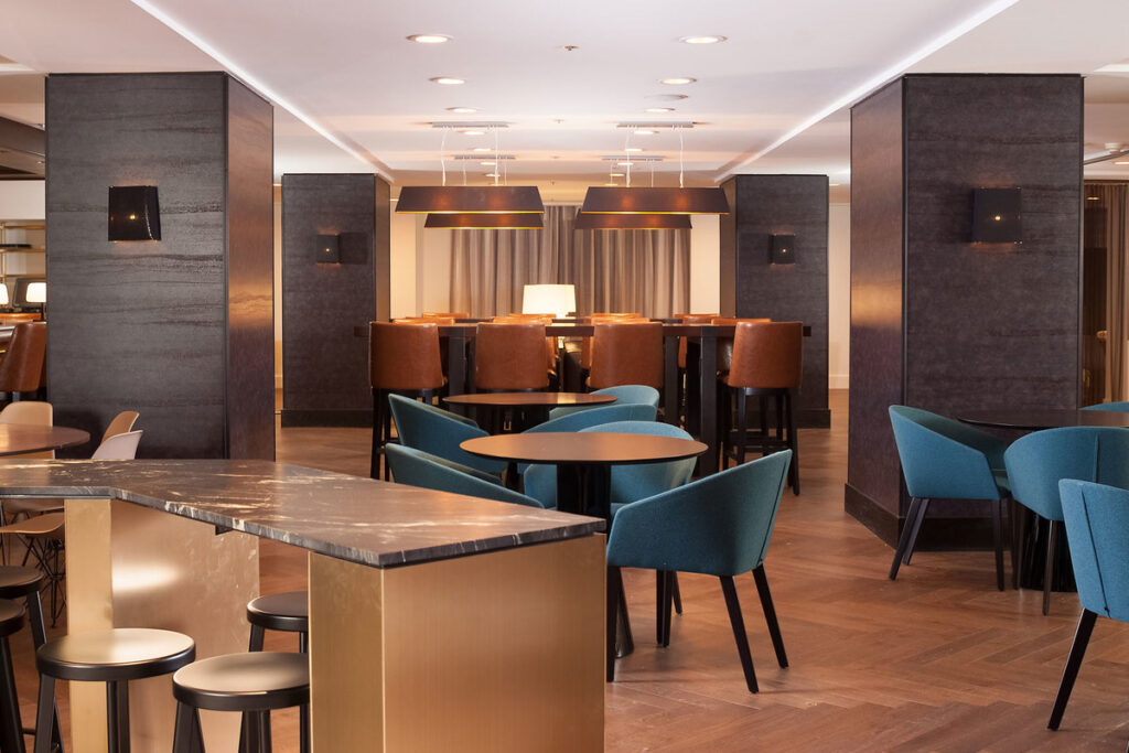 Hotel lounge area