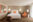 Hotel guest room with king bed