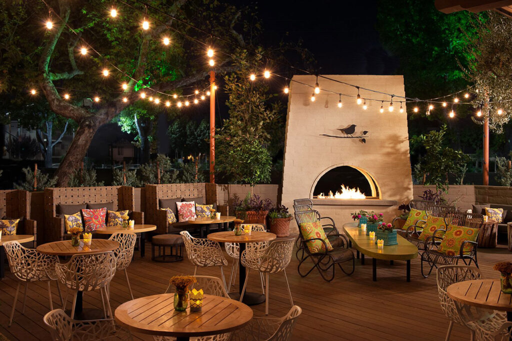 Hotel patio