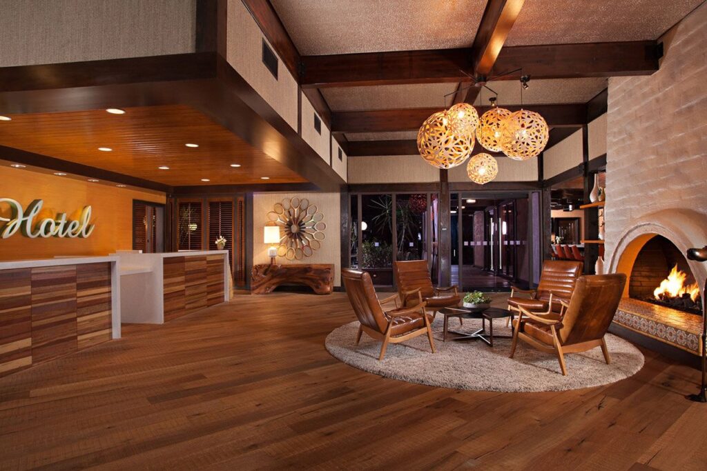 Hotel reception area