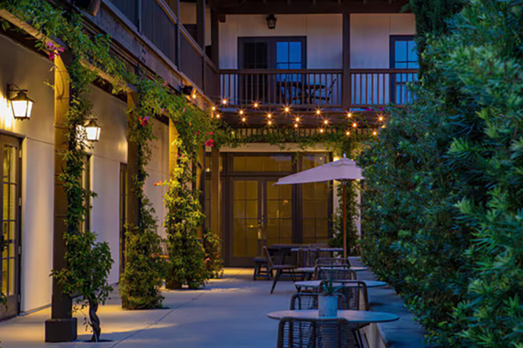 Resort outdoor seating