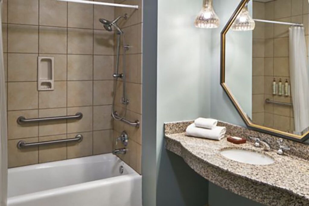 Guest room bathroom
