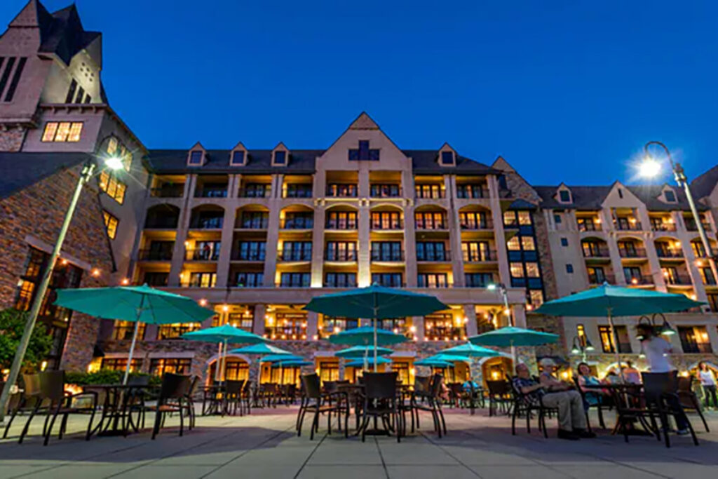 Resort terrace