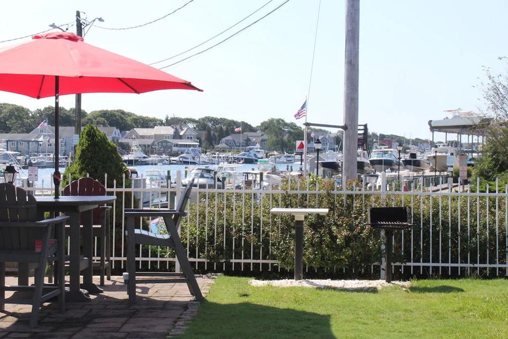 View of harbor as seen from the hotel