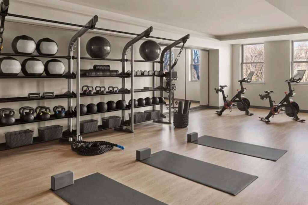 Hotel fitness centre