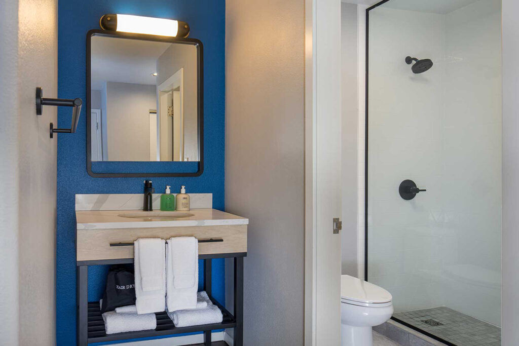 Guest room bathroom