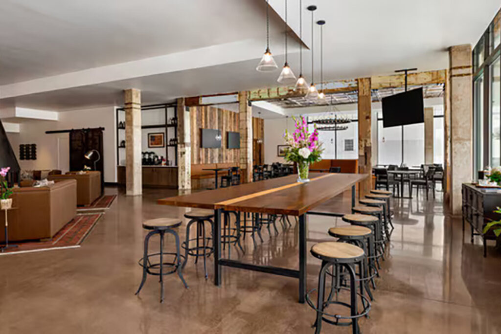 Lobby seating area