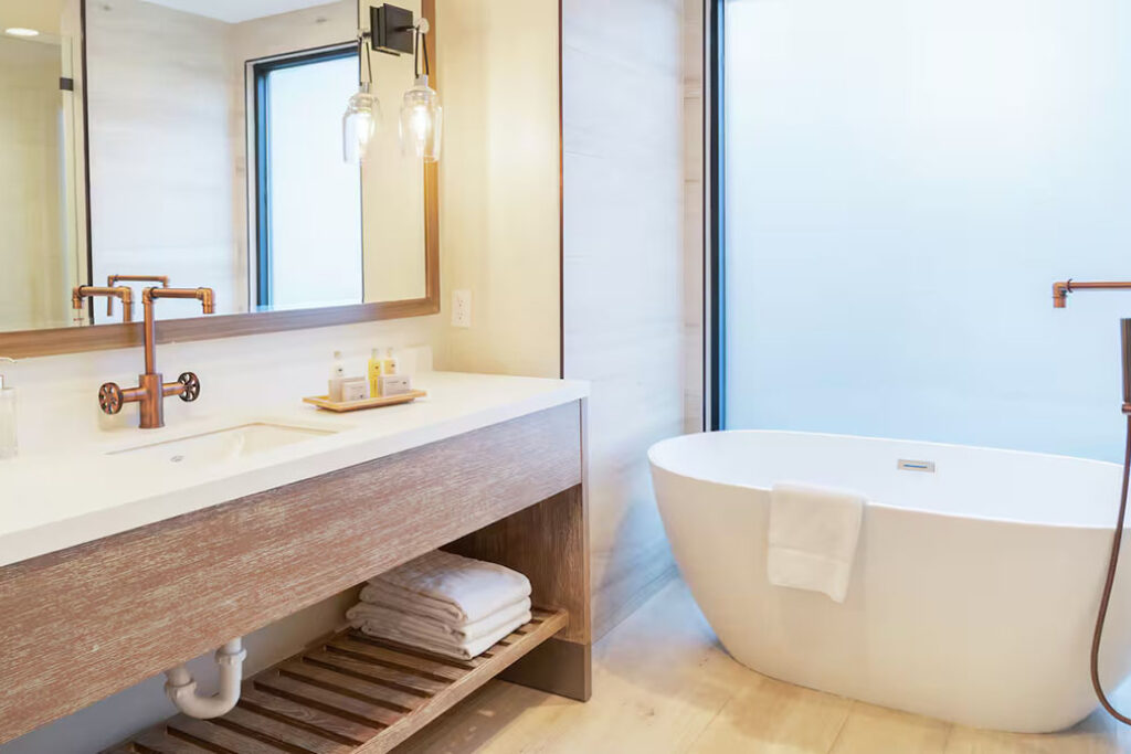 Guest room bathroom