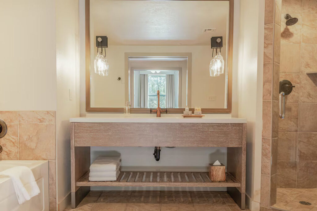 Guest room bathroom
