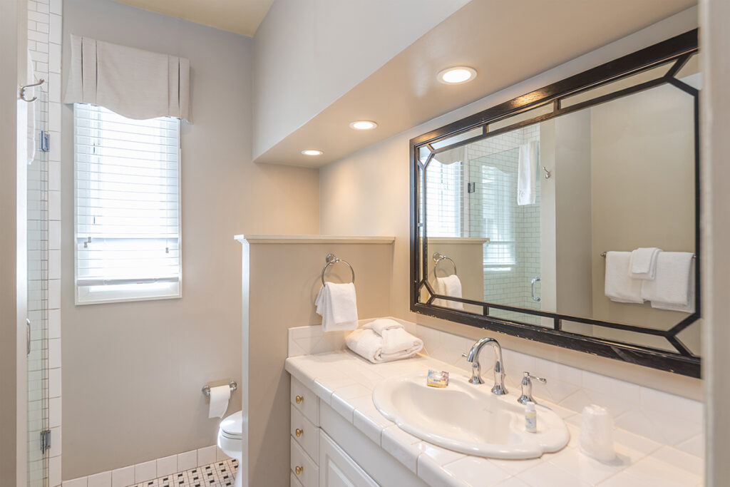 Guest room bathroom