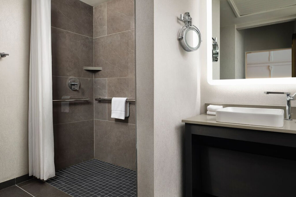 Guest room bathroom