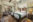 Hotel guest room with twin beds