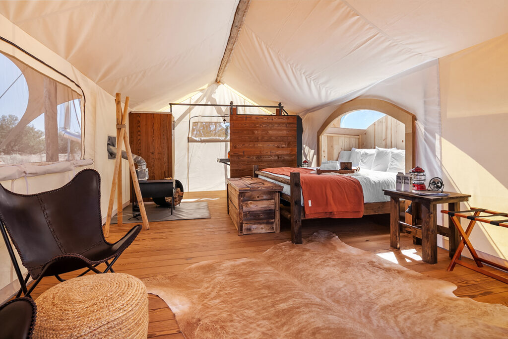 Tent inside layout