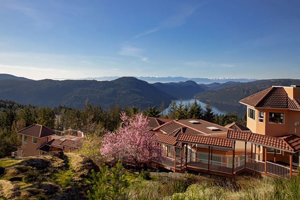 Aerial view of the resort