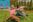 Guests participating in the backyard yoga at the hotel