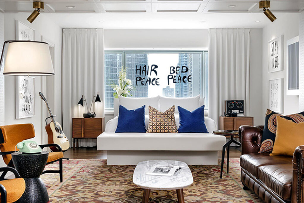 John Lennon suite at hotel