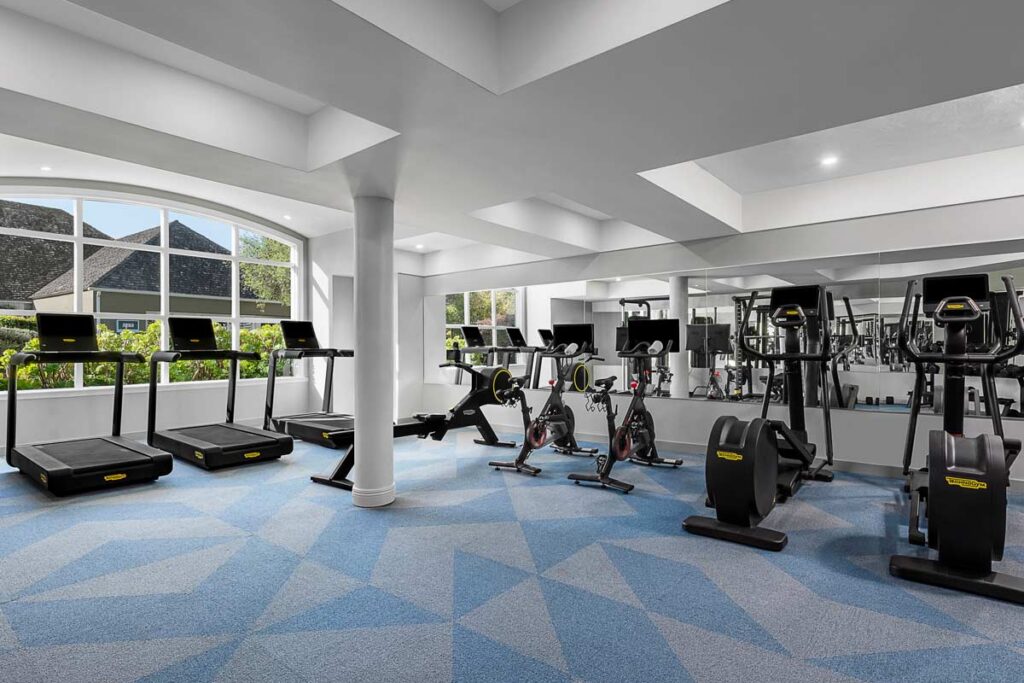 Fitness centre at the hotel