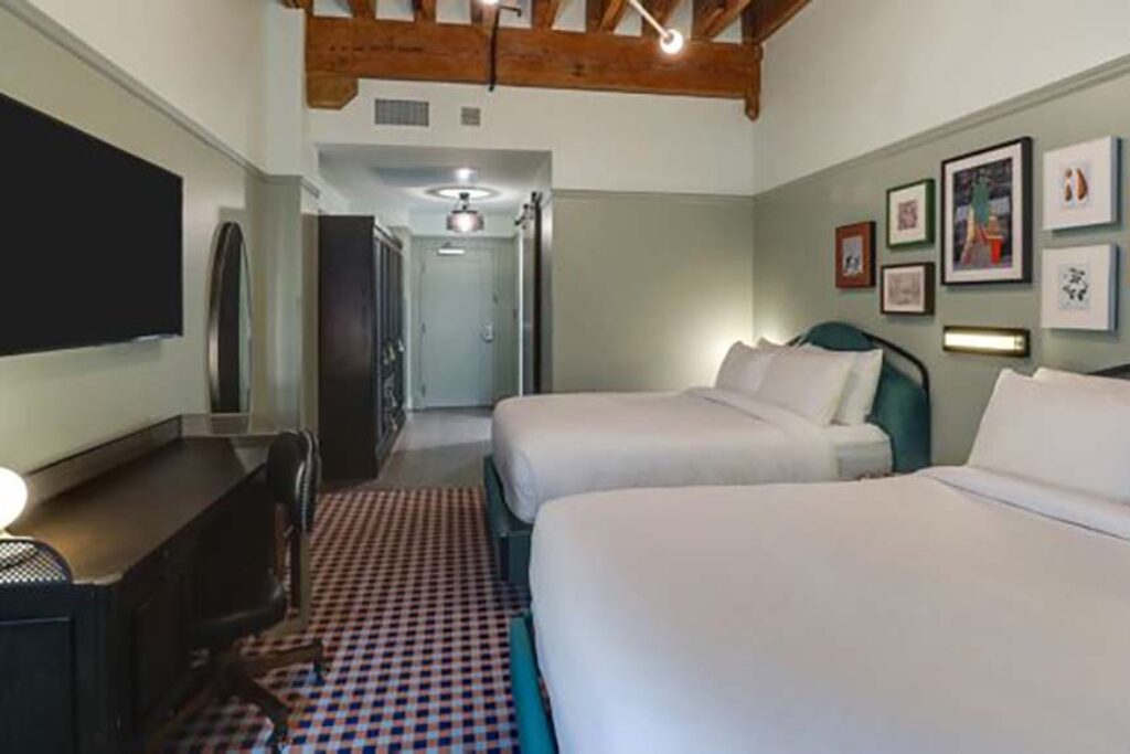 Guest room with two queen beds