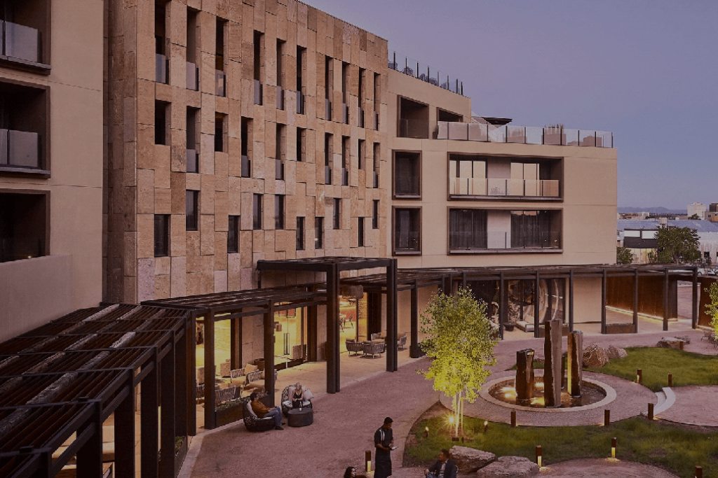 Exterior of the hotel