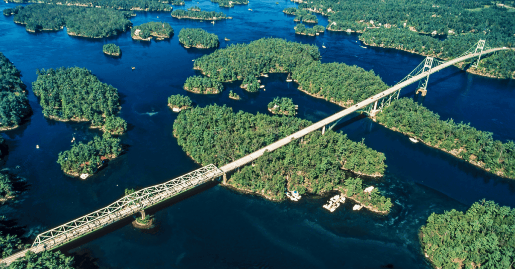 Thousand Islands near Kingston Ontario