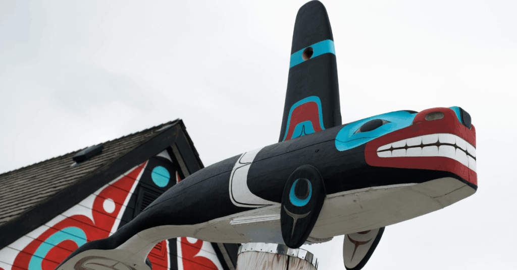 Arts of First Nations on the streets of Carcross in Yukon