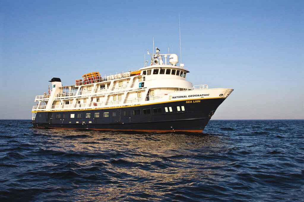 The NG Sea Lion small cruise ship in Alaska exterior