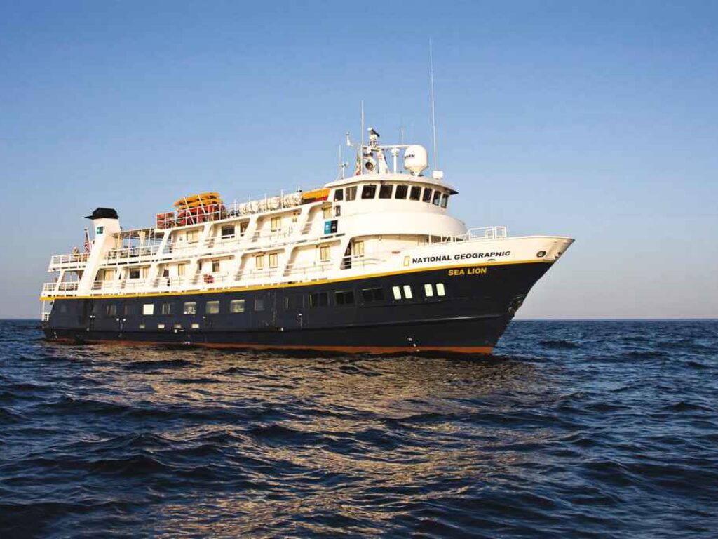 The NG Sea Lion small cruise ship in Alaska exterior