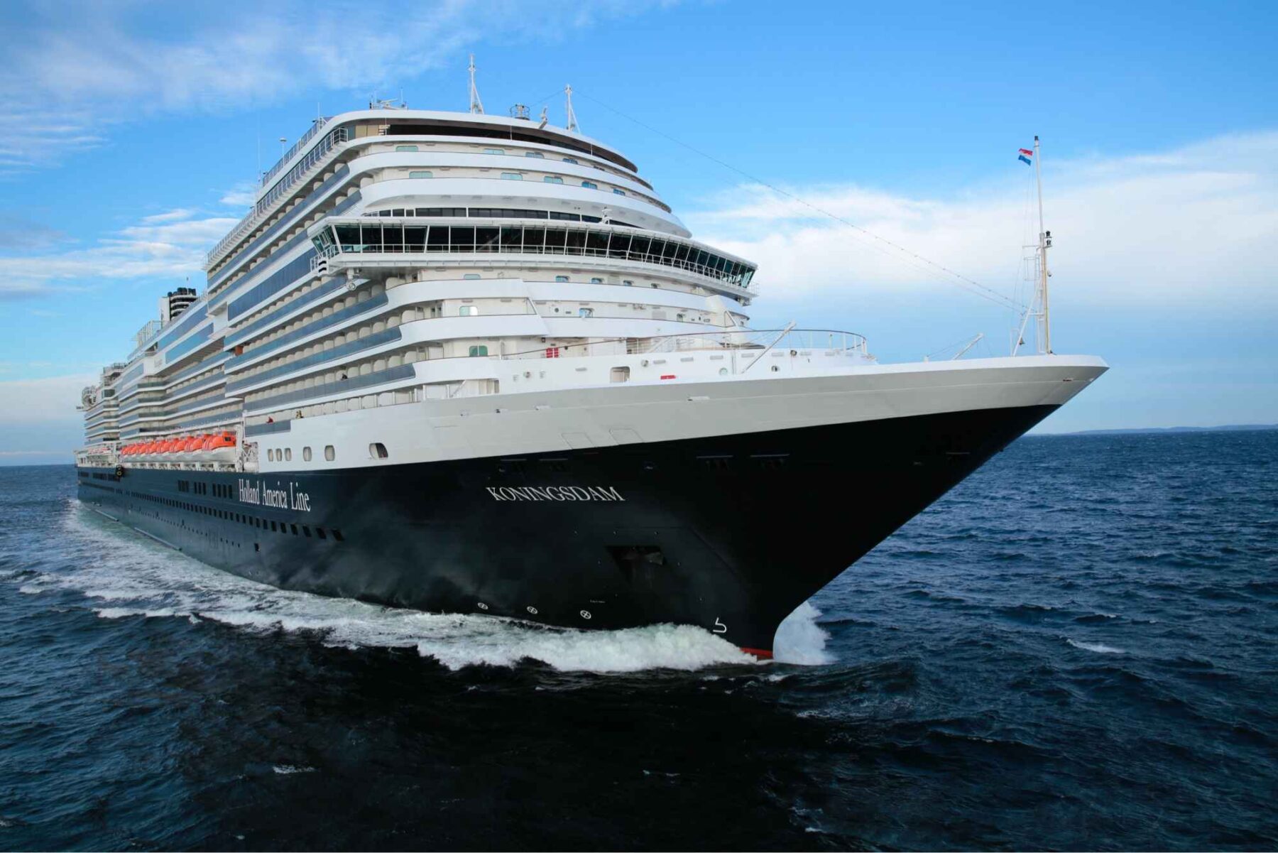 The Koningsdam cruise ship in Alaska