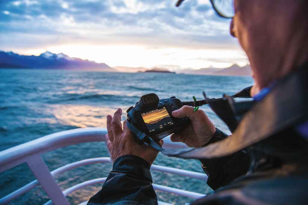 Bird deck aboard the NG Sea Bird small cruise ship in Alaska