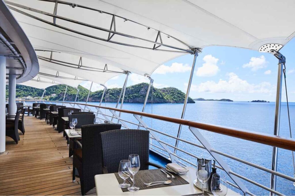 La Terrazza on the Silver Whisper Cruise Ship in Alaska
