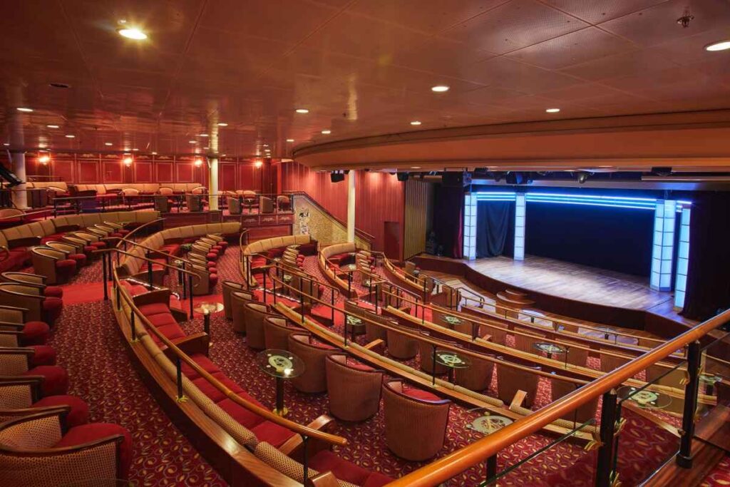 The Show Lounge on the Silver Whisper Cruise Ship in Alaska