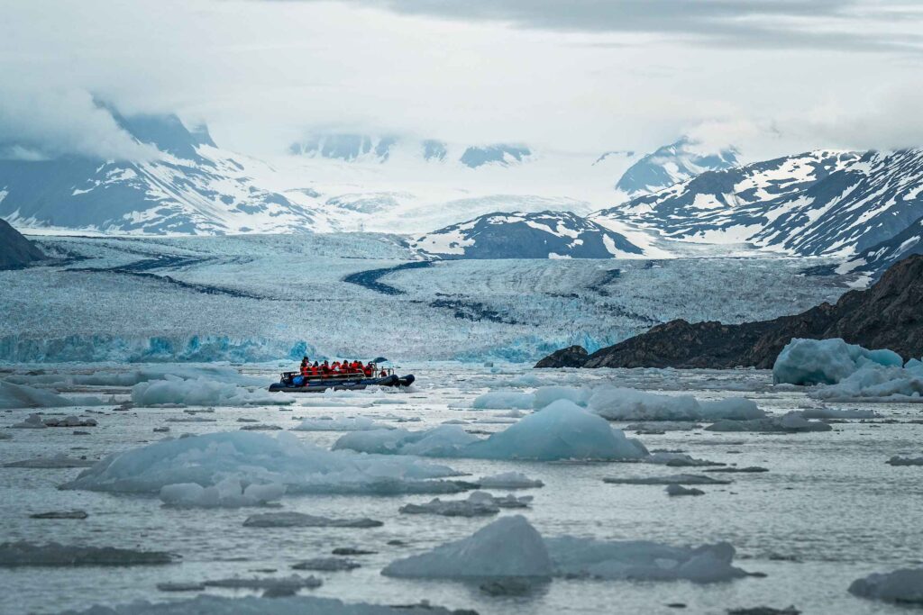 Exploring the Columbia Glacier in Alaska