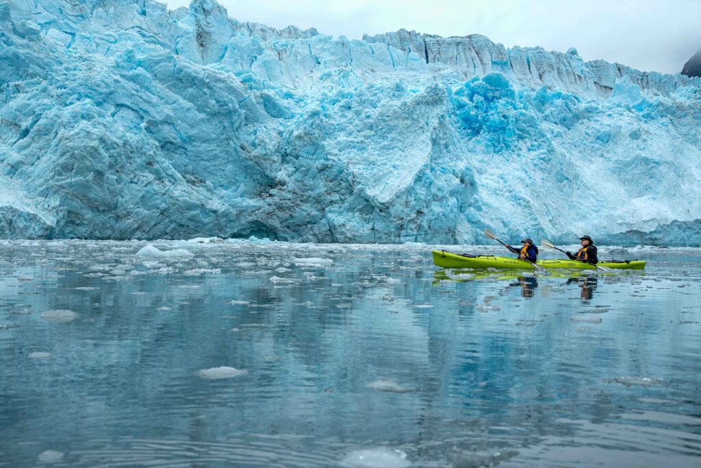 Kayaking near Mears Glaciers