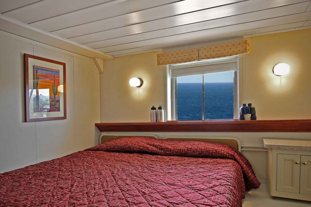 The Trailblazer Cabin aboard the Wilderness Adventurer small cruise ship in Alaska