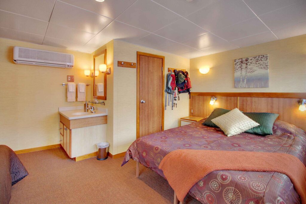 Admiral King Cabin aboard the Wilderness Discoverer small cruise ship in Alaska