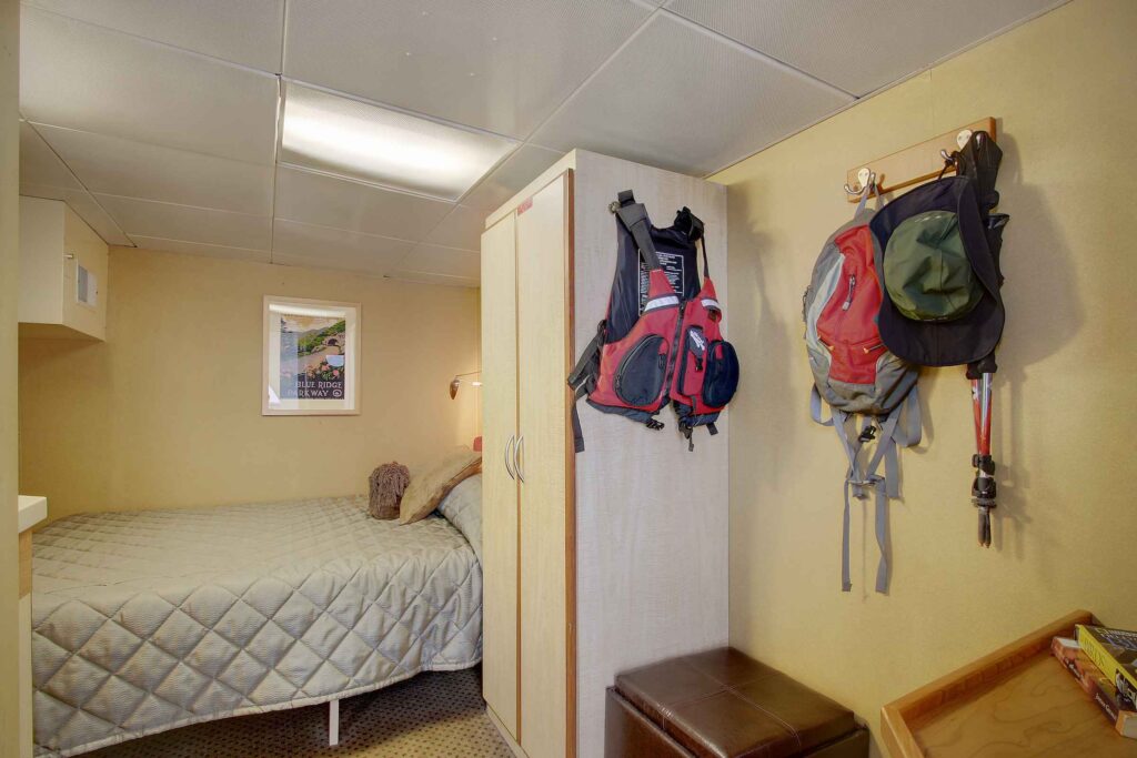 The Pathfinder Cabin aboard the Wilderness Discoverer small cruise ship in Alaska
